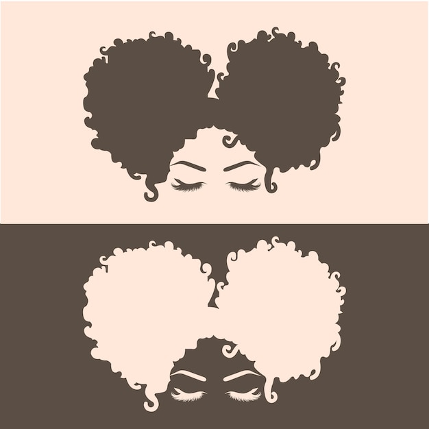 Coque de cabelo cacheado afro americano