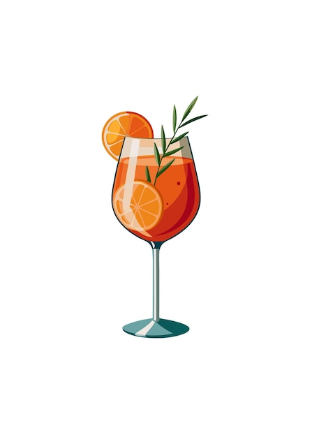 Coquetel alcoólico adornado com uma fatia de toranja e romário