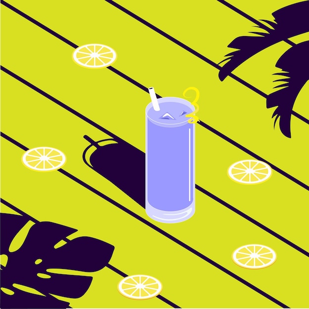 Coquetel de Violeta e Limão