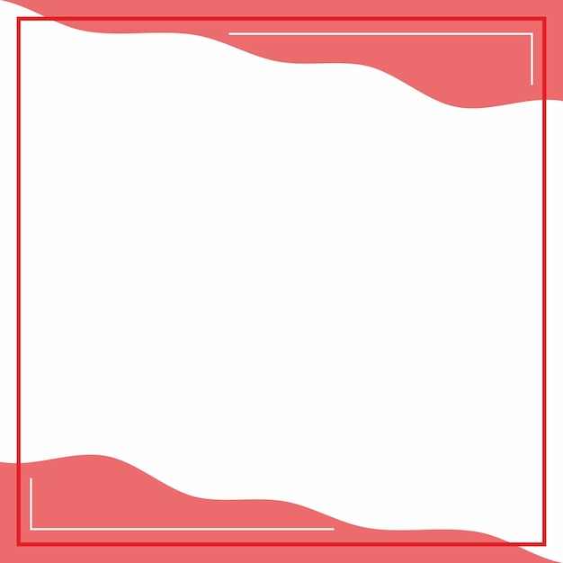 Vetor cor de fundo vermelho e branco com linha de listras e formas onduladas adequado para postagem em mídias sociais