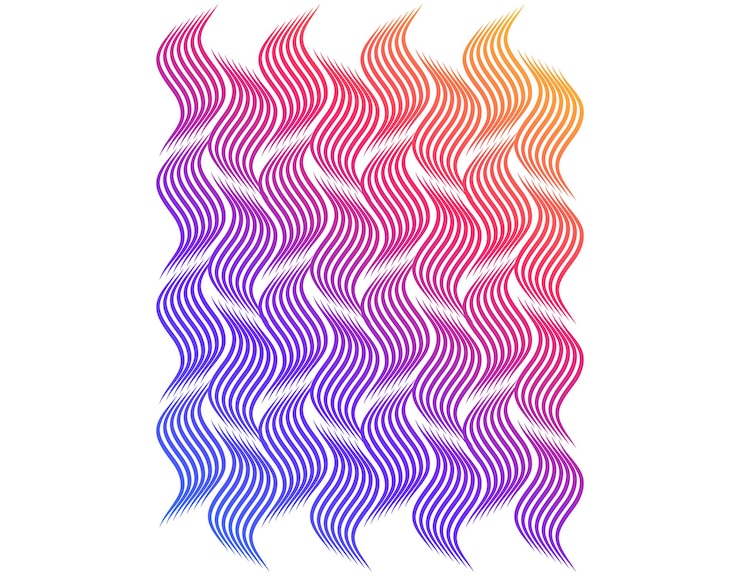 Vetor cor do arco-íris suave fundo linear elementos de design linhas poligonais guilloche capa protetora para notas modelos de diplomas e certificados