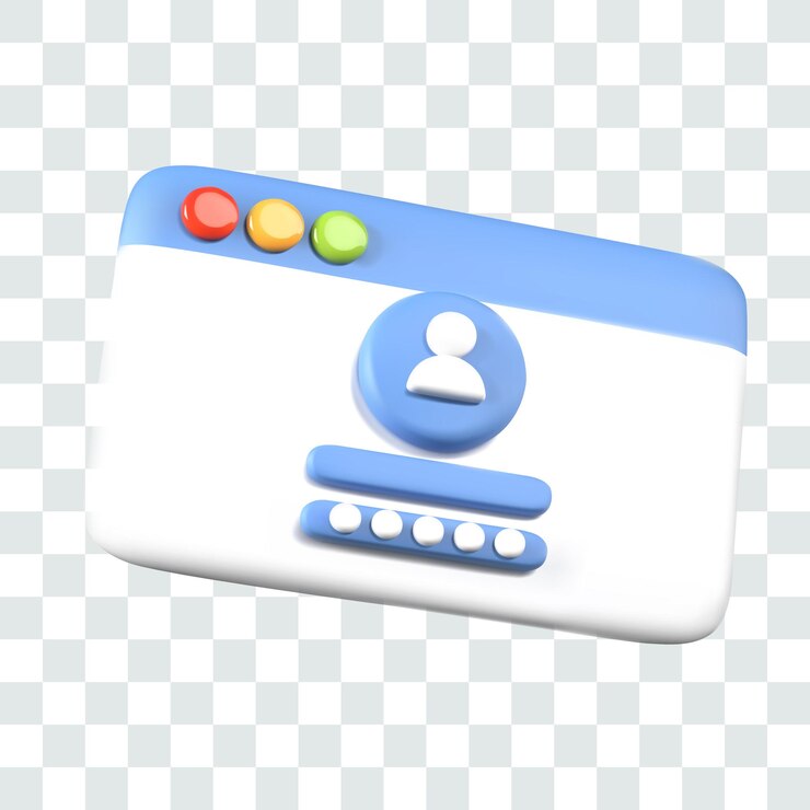 Vetor cor do cartão de página de login personalizada server de trabalho de conta de usuário privada