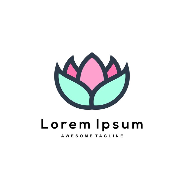Cor do design do logotipo da Lotus