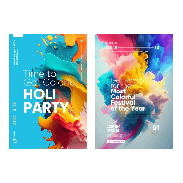 Vetor cor do holi