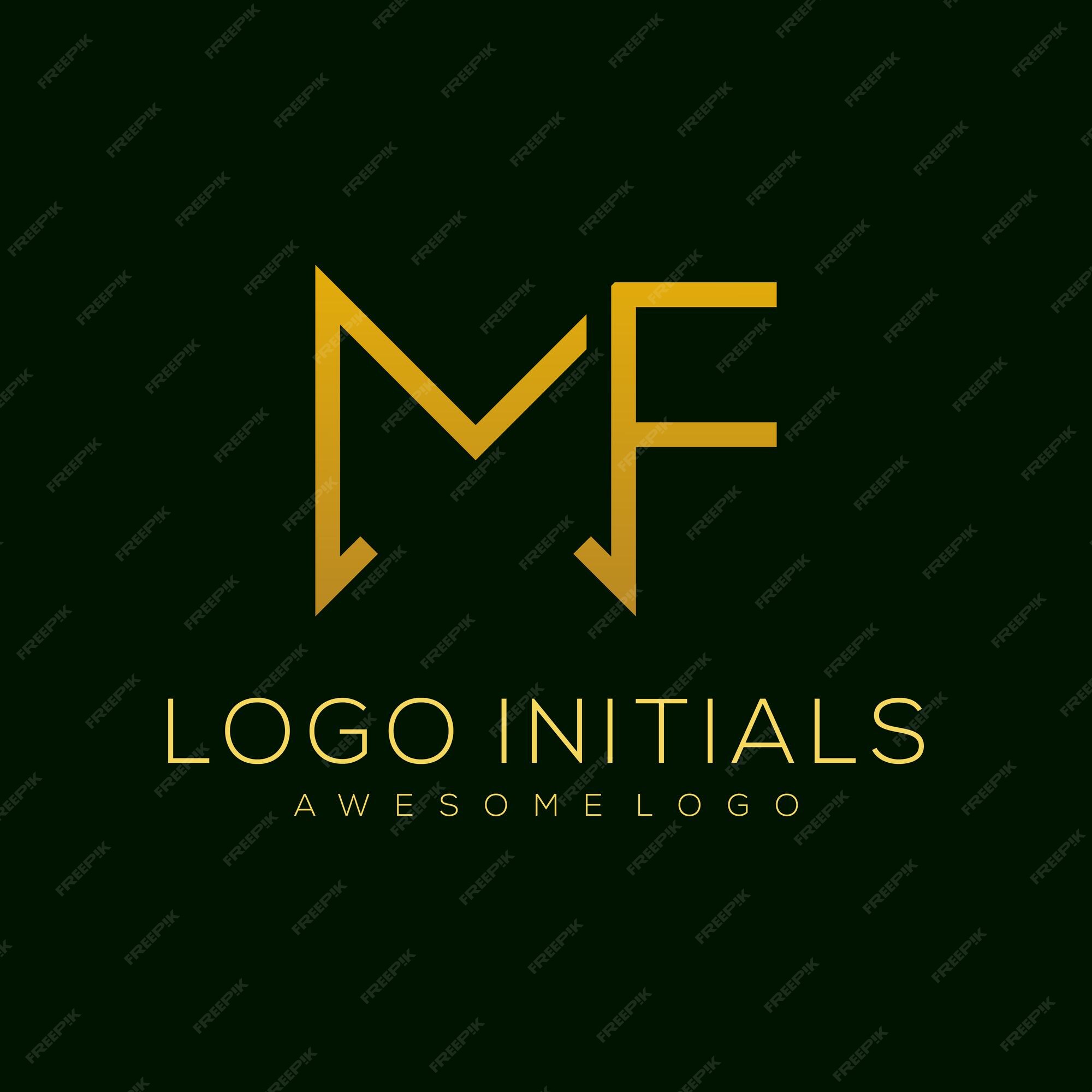 ícone Do Logotipo Dourado Mf Luxury ícone Da Letra Vintage Gold Mf  Ilustração Stock - Ilustração de luxo, elegante: 176702217