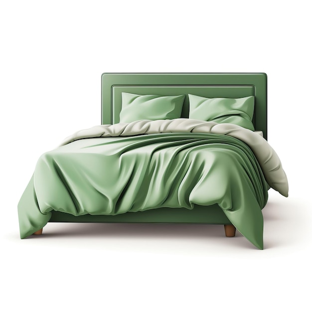 Vetor cor verde cama gradiente vetor fundo branco isolado