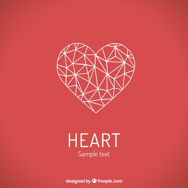 Coração poligonal