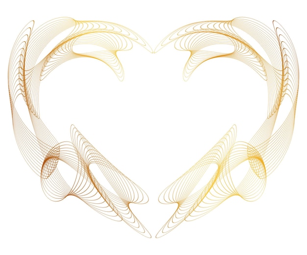 Vetor corações arco de casamento geométrico logos lineares ícones vetoriais ou logótipos design gráfico elementos de estilo moderno cuidado amoroso