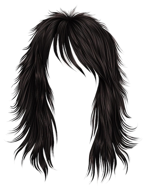 Fundo de imagem de cabelo emo PNG