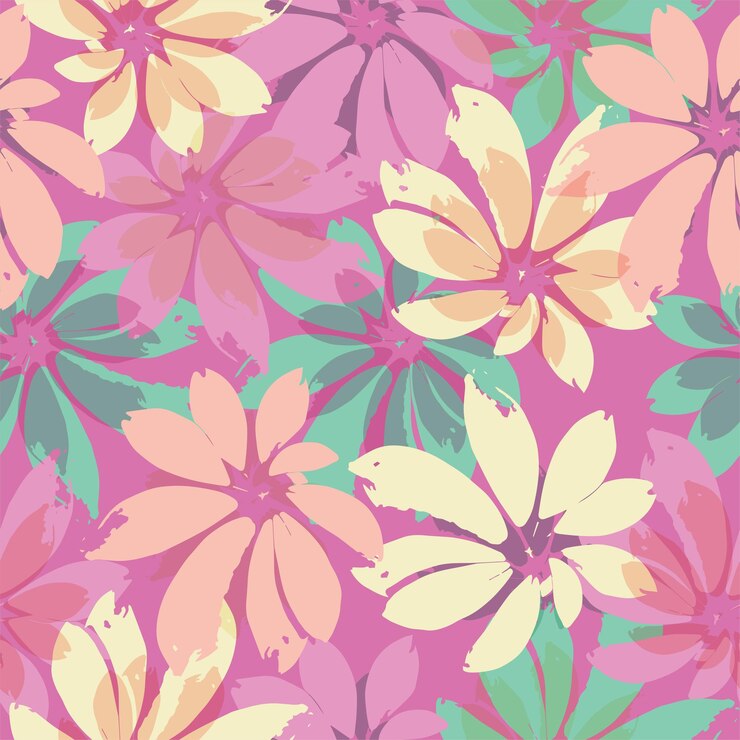 Vetor cores psicodélicas monstera padrão de fundo para o verão