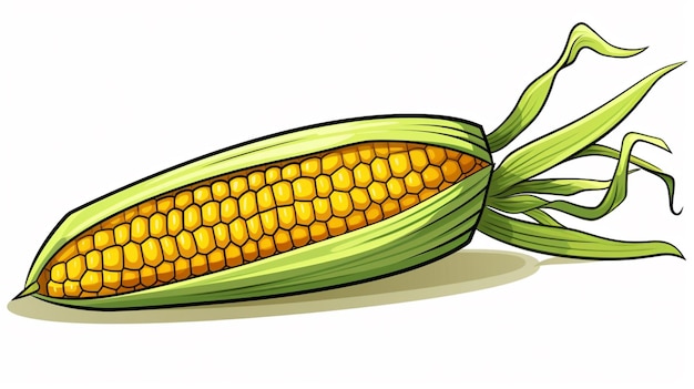 Vetor corn cartoon vector