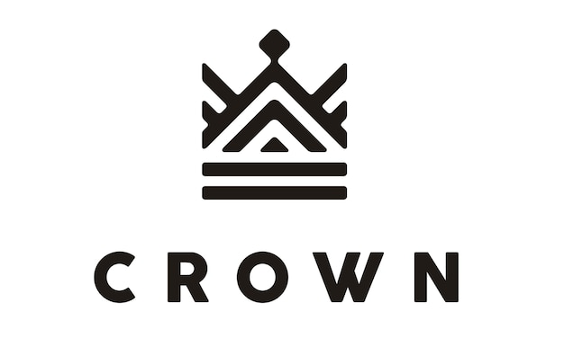 Coroa elegante / design de logotipo real