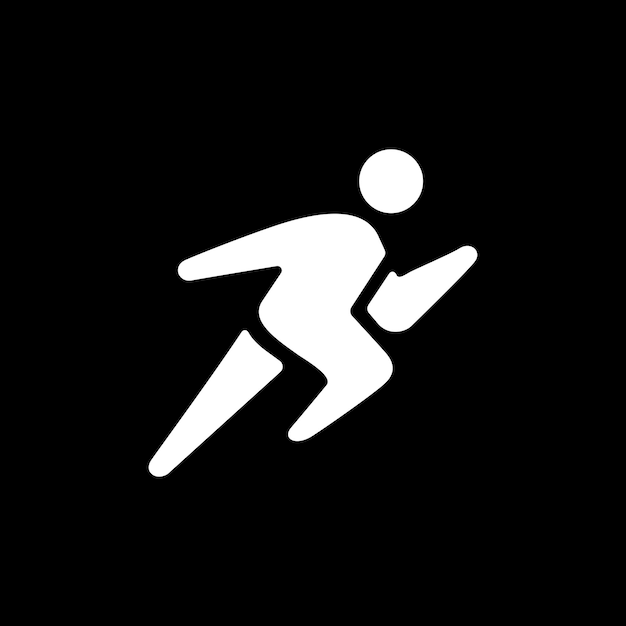 Corra correndo pessoas ilustração do ícone do vetor do logotipo do esporte do homem humano