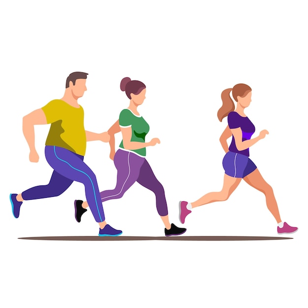 Correr juntos para ficar em forma