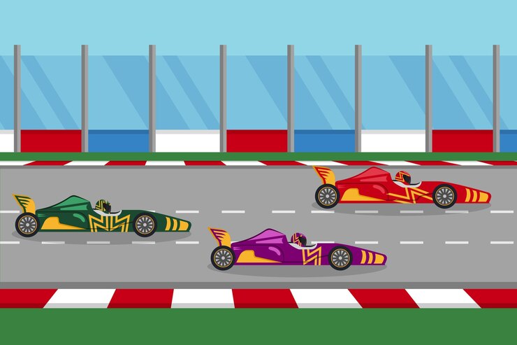 Vetor corrida de fórmula 1