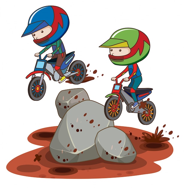 Motocross infantil desenho