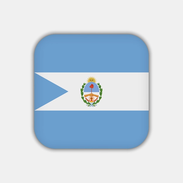 Corrientes bandeira argentina províncias ilustração vetorial