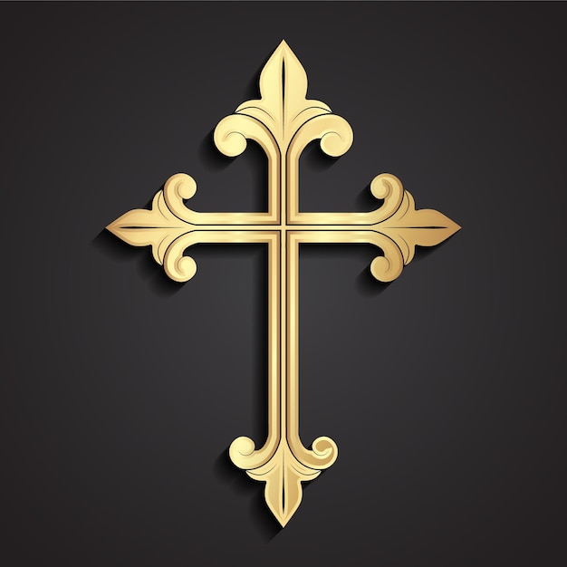 Corses 3d símbolo dourado ornamental
