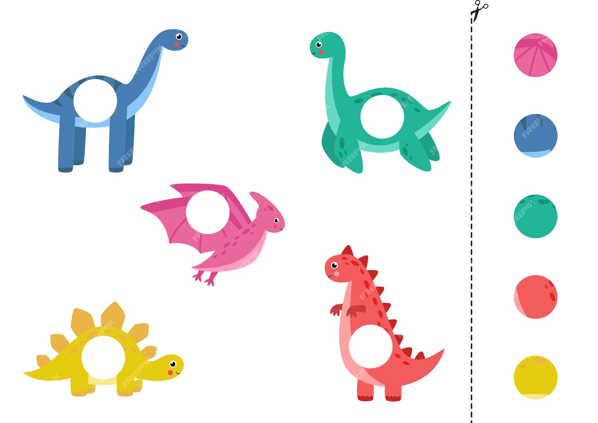 Vetores de Jogo Do Vetor De Etiquetas Bonitos Dos Dinossauros Com Nuvens  Ovos Pássaros Pegadas Cacto Palmeira Para Crianças Conceito Liso Dos  Caráteres Dos Desenhos Animados De Dino Ilustração Préhistórica Bonito Dos