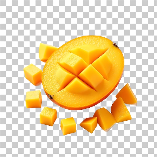 Cortes de manga maduras e deliciosas PNG fundo transparente