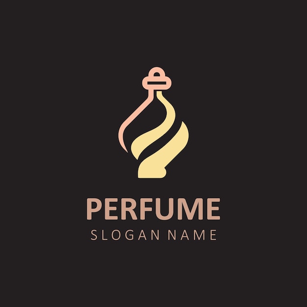 Cosmético de logotipo de perfume de luxo isolado abstrato para modelo de negócios