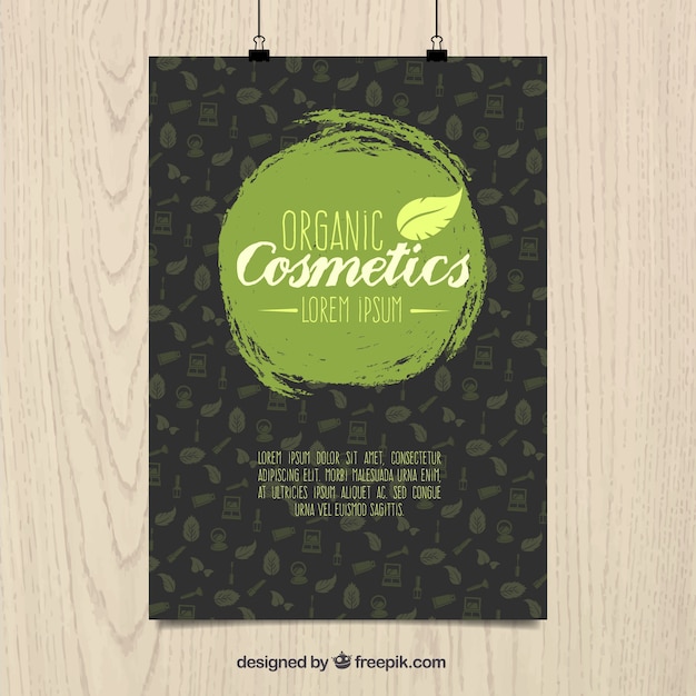 Cosméticos orgânicos poster