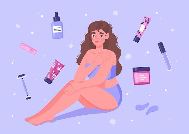 Cosméticos para mulher e corpo