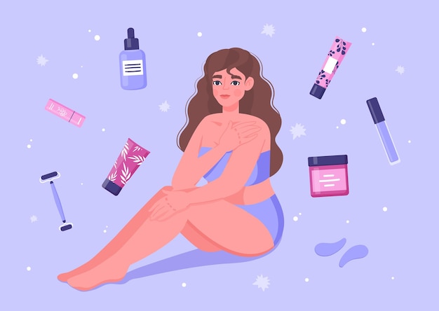 Cosméticos para mulher e corpo