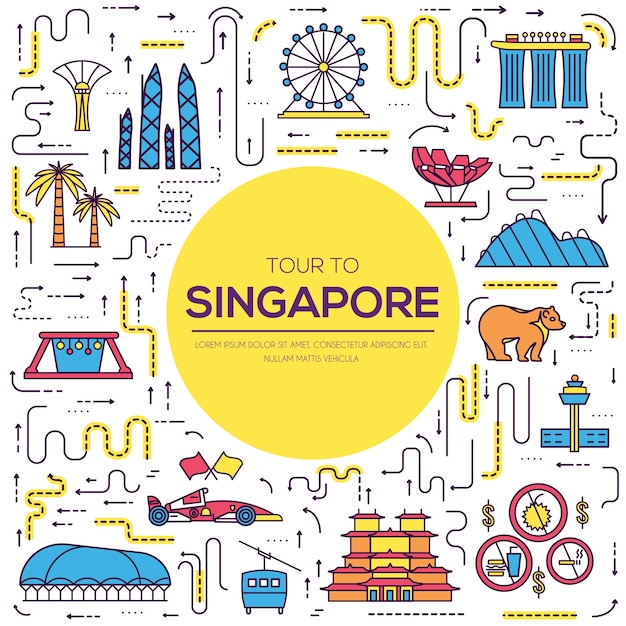 Country singapore viajar guia de férias de mercadorias