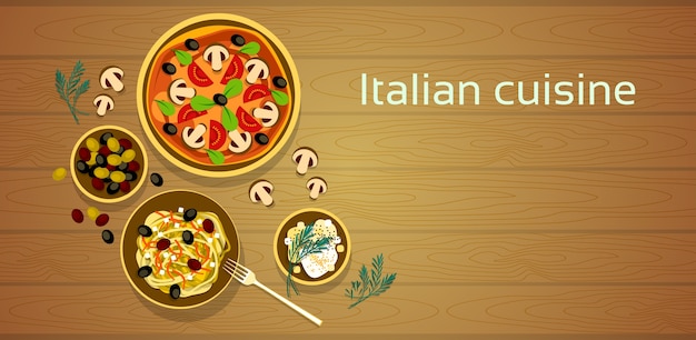 Vetor cozinha italiana