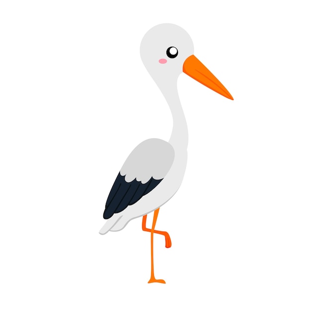 Crane animal clipart para topper ou decoração