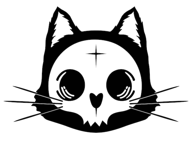 Lindo Desenho De Gato PNG , Desenho De Cabeça De Gato, Gato Preto