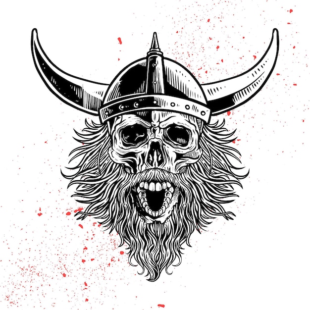 Crânio de um guerreiro viking