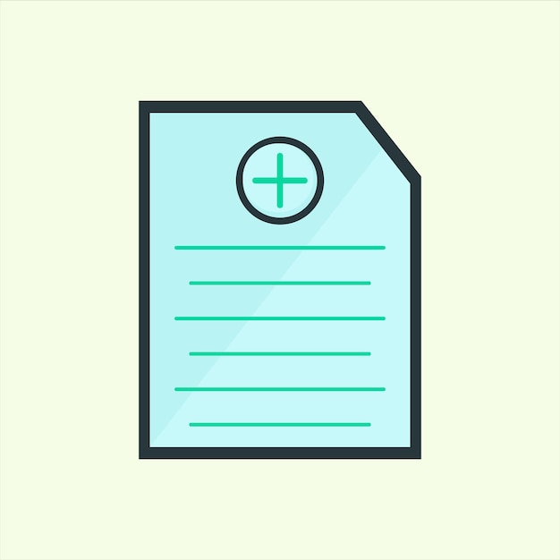 Create Document icon icon related to design elements suitable for web site app user interfaceselement printable etc flat icon style simple vector design editable