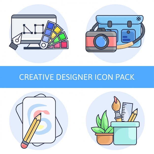 Creative designer icon pack