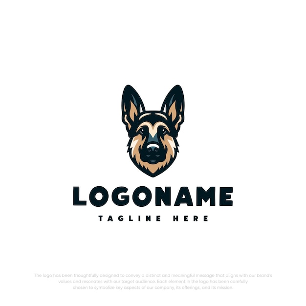 Creativo desenho animado Dog Pet Shop Mascot Cute Animal Logo Design