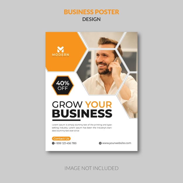 Cresça o seu negócio corporativo Modelo de design de cartaz