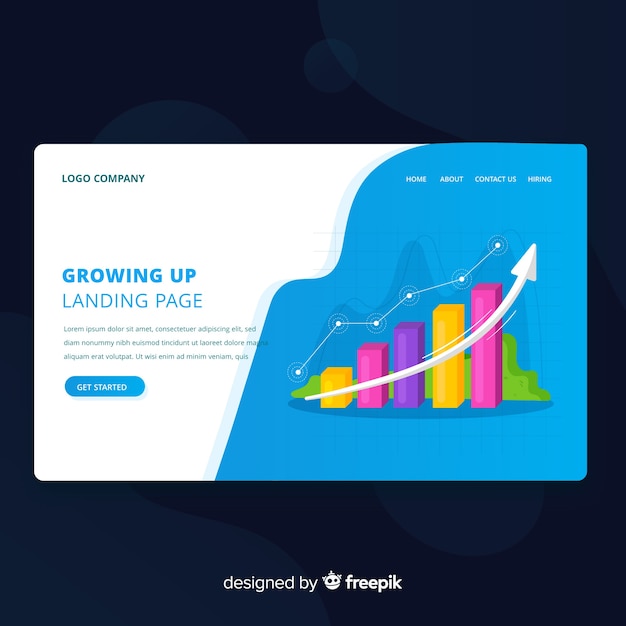 Crescendo o design da landing page