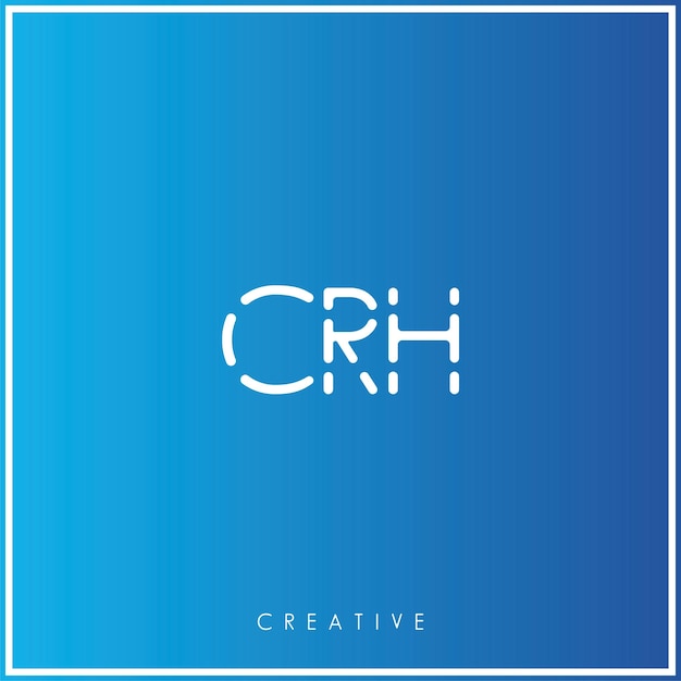 Vetor crh premium vector último logo design logo criativo ilustração vector minimal logo monograma