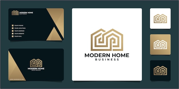 Criação de logotipo e modelo de design de cartão de visita