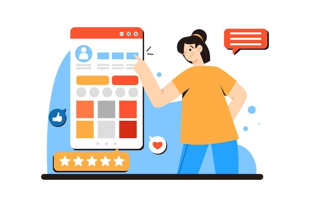 Criação de perfil de conteúdo do ilustrador