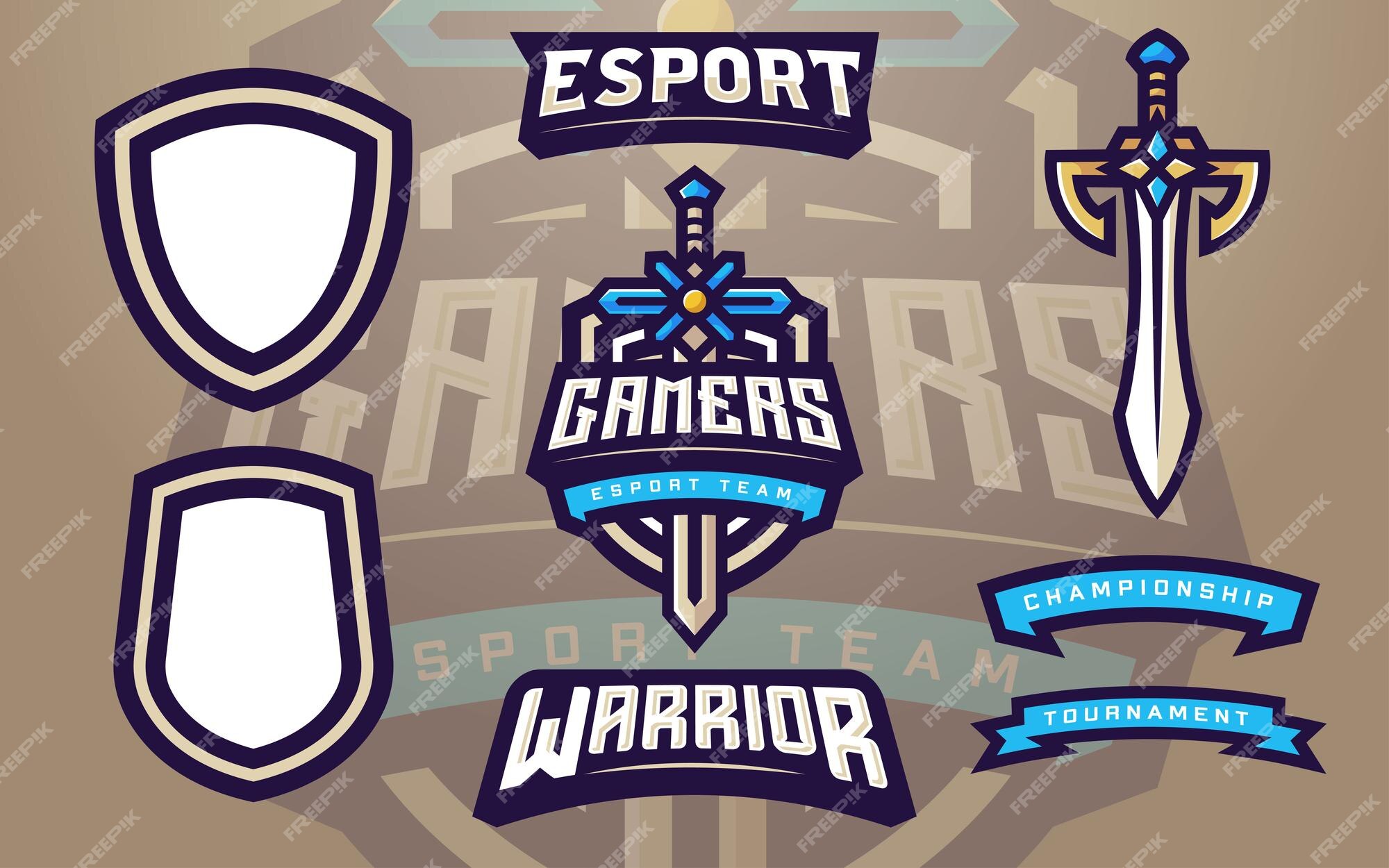 Modelo de logotipo de esports profissional para equipe de jogo ou torneio  de jogos