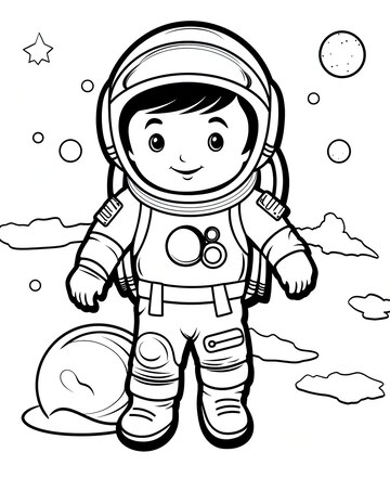 Spaceman, O Livro De Colorir Para Educar As Crianças Pré-escolares Com  Nível De Jogo Fácil, O Jogo Educativo Infantil Para Colorir A Metade  Incolor Por Amostra. Ilustraciones svg, vectoriales, clip art vectorizado