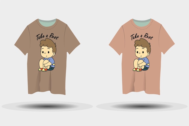 Crianças bonitas descansam T-shirt