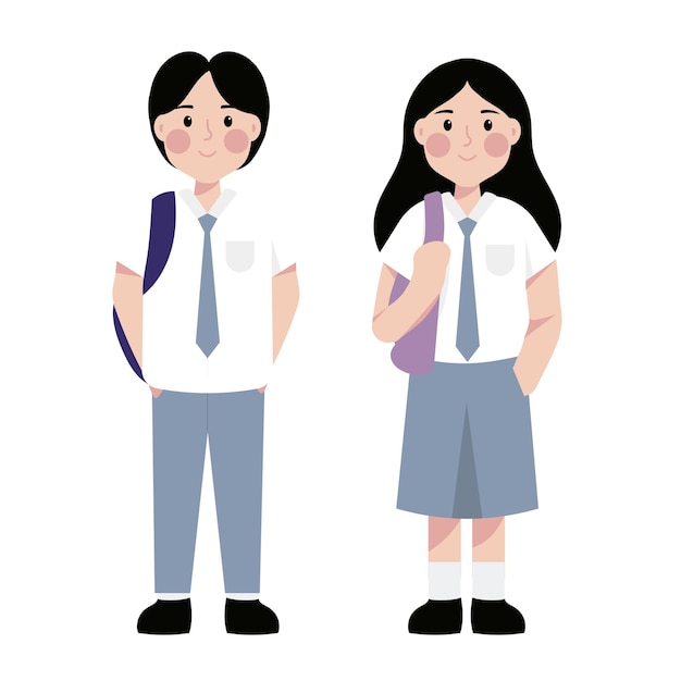 Crianças de escola indonésias