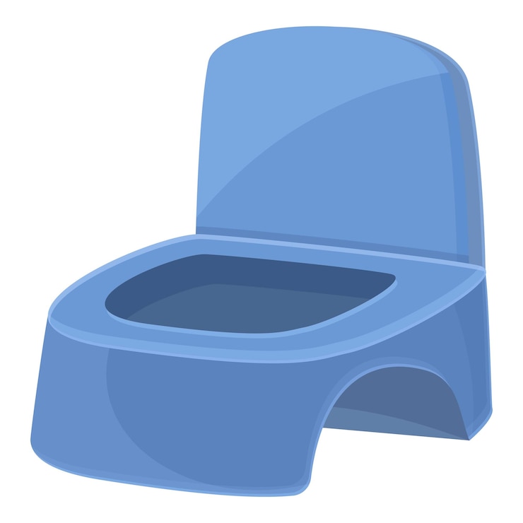Vetor crianças penico ícone desenho animado vetor vaso sanitário para bebê vaso sanitário