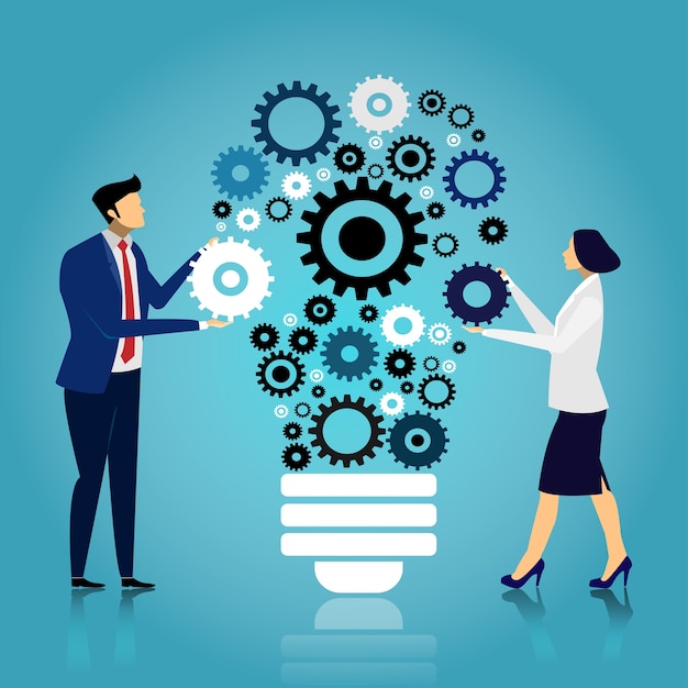 Criando ideias para um trabalho bem sucedido.