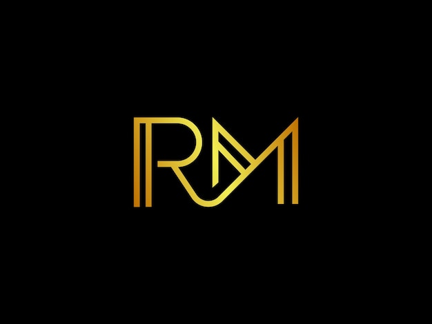 Vetor criar um logotipo para rm