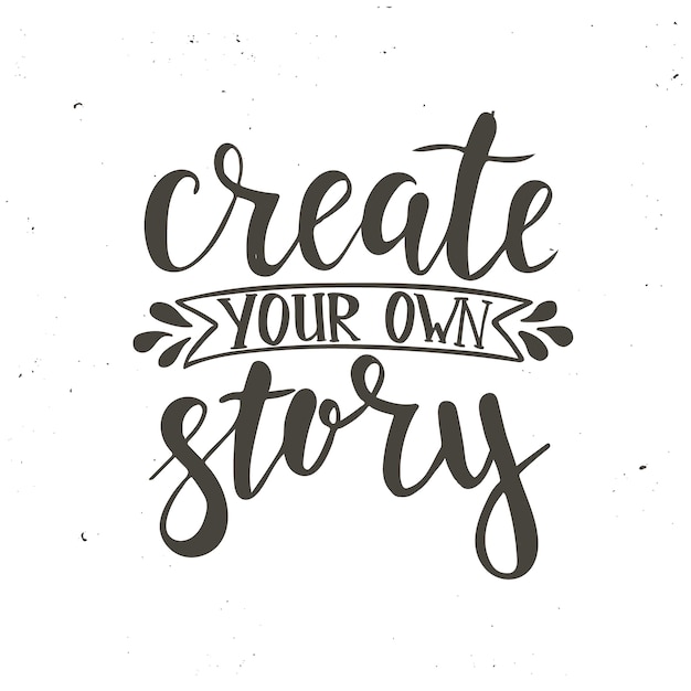 Crie sua própria história desenhada à mão