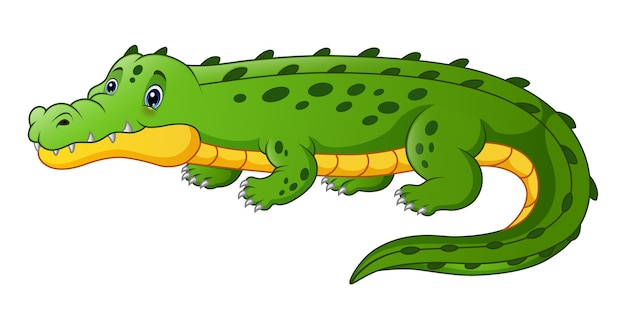 Vetor crocodilo dos desenhos animados